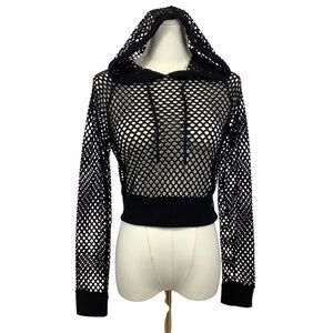 Sommer Ray Mesh Cropped Hoodie